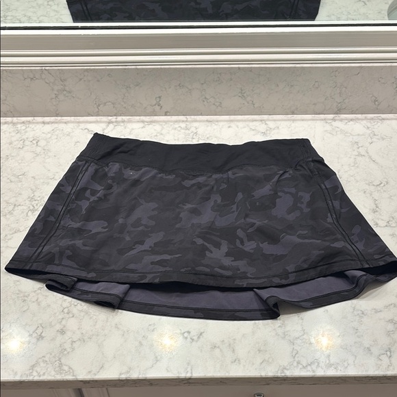 Lululemon Pace Rival Skirt Skort 13" Incognito Camo Multi Grey Black Women’s 10 - Picture 4 of 10